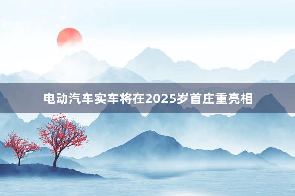 电动汽车实车将在2025岁首庄重亮相