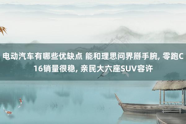 电动汽车有哪些优缺点 能和理思问界掰手腕, 零跑C16销量很稳, 亲民大六座SUV容许