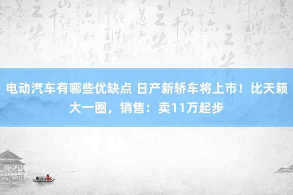 电动汽车有哪些优缺点 日产新轿车将上市！比天籁大一圈，销售：卖11万起步