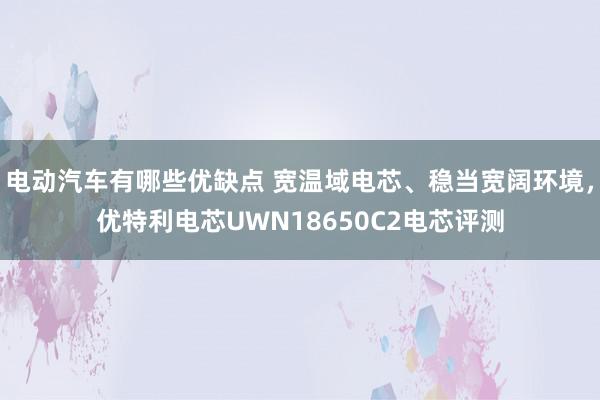 电动汽车有哪些优缺点 宽温域电芯、稳当宽阔环境，优特利电芯UWN18650C2电芯评测