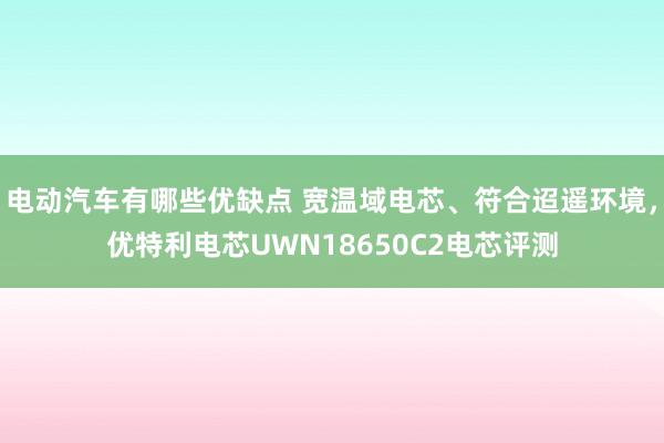 电动汽车有哪些优缺点 宽温域电芯、符合迢遥环境，优特利电芯UWN18650C2电芯评测